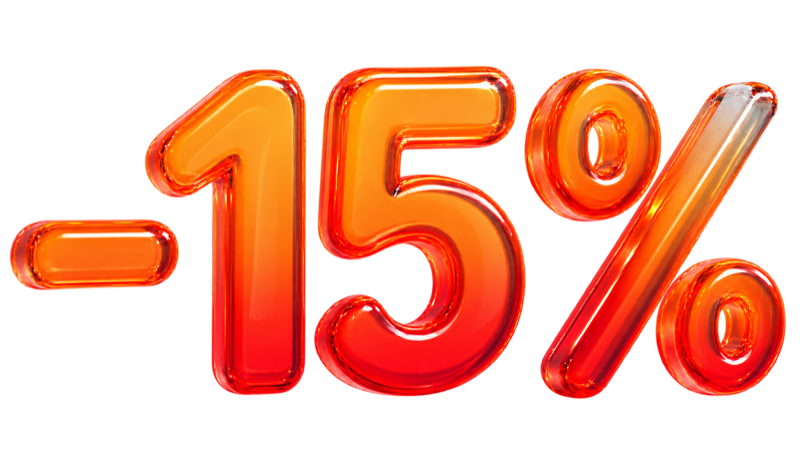 Скидка 15%